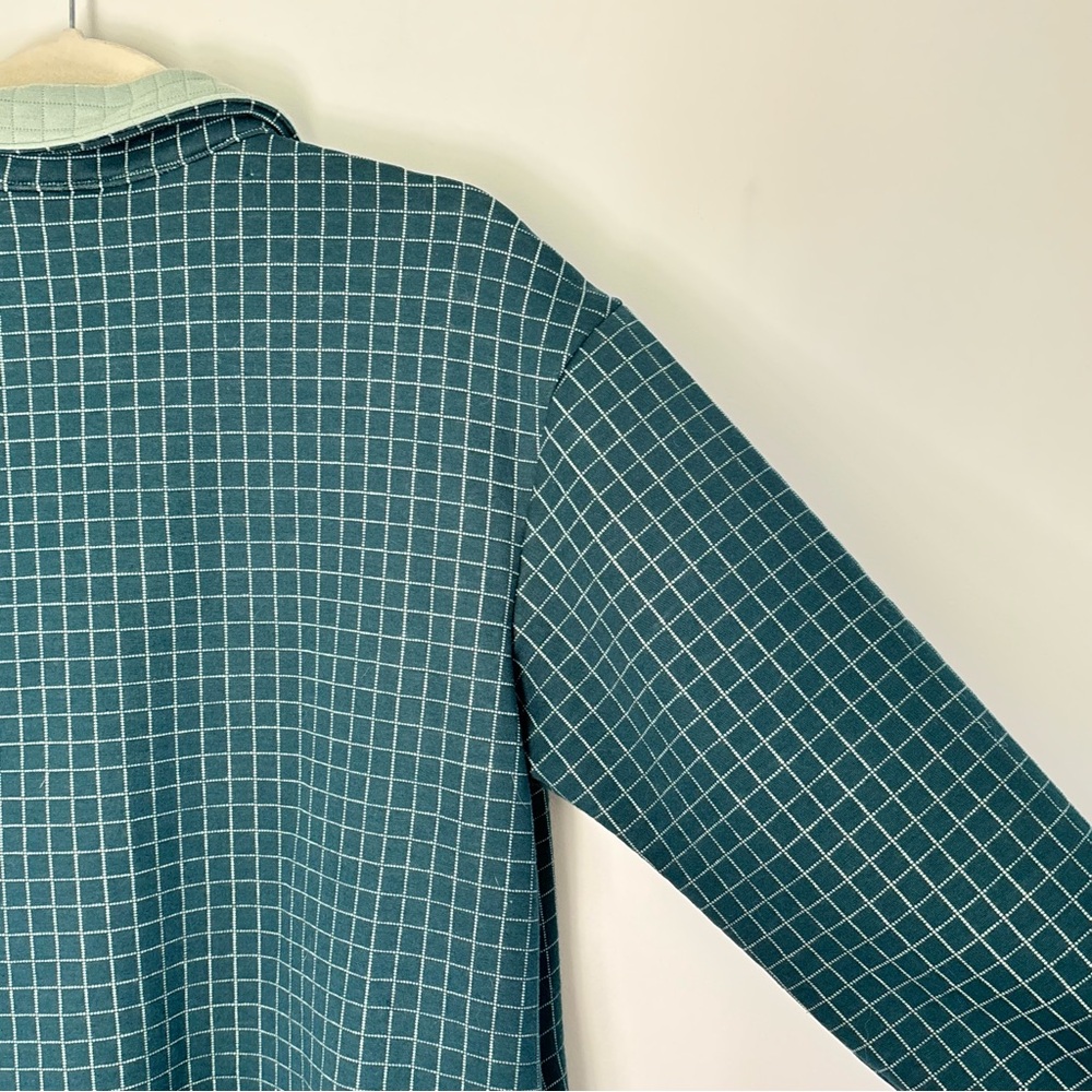 Ruby Rd Windowpane Checkered Relaxed Fit Snap Front Jacket Shacket Size Small - Picture 13 of 15